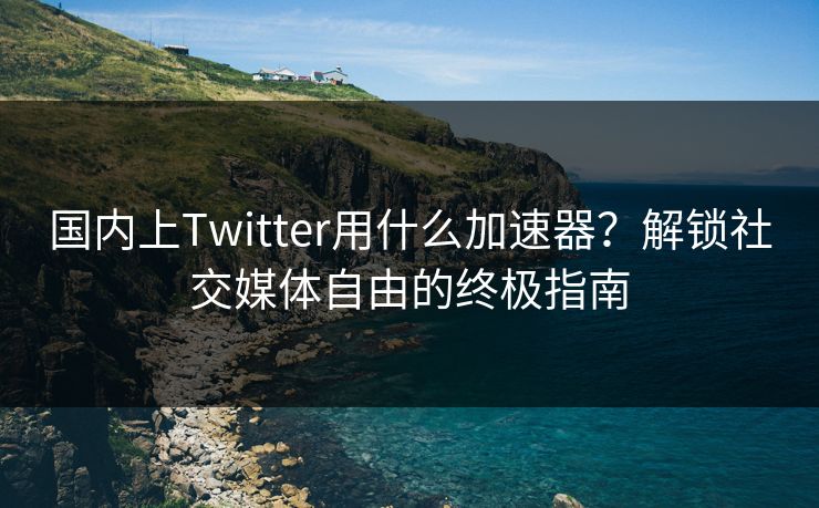 国内上Twitter用什么加速器？解锁社交媒体自由的终极指南